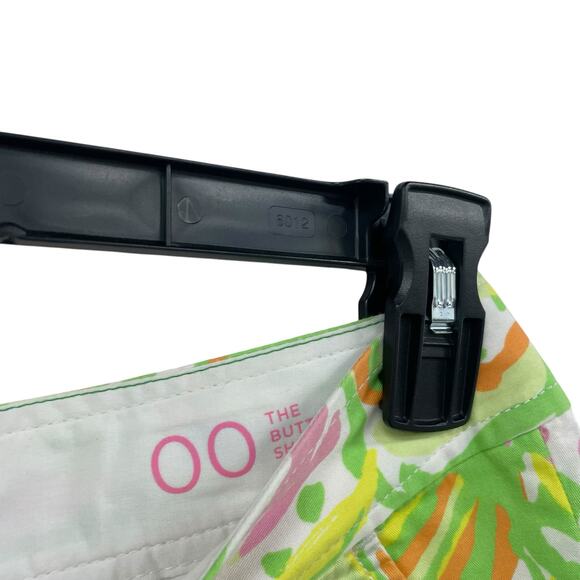 Lilly Pulitzer The Buttercup Short Green Multi Elephant Ears Leaf Print Size 00 - Picture 4 of 7